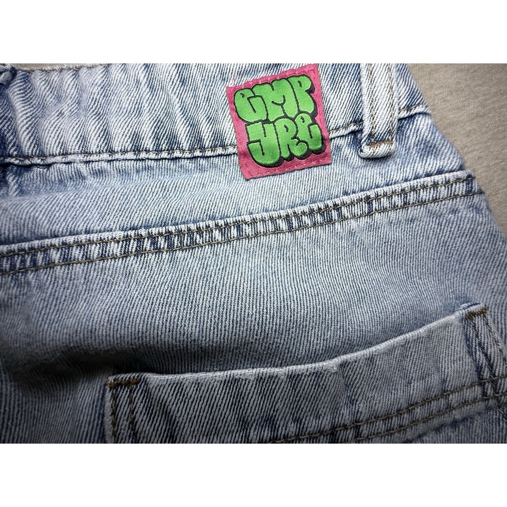 EMPYRE Juniors Size 2 Straight Wide Leg Light Wash Blue Jeans